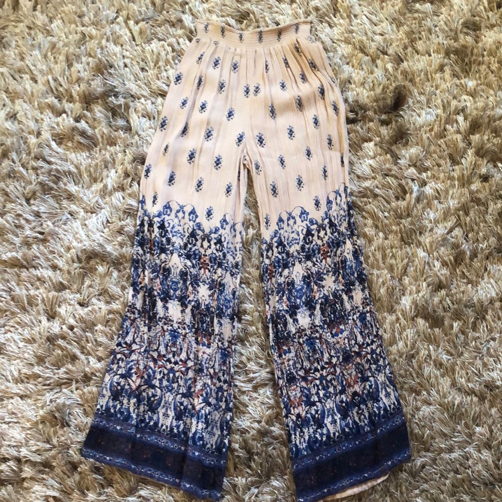 Wide leg flows floral pants